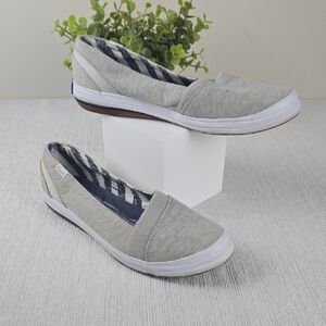 Keds Light Gray Slip-On Flats‎